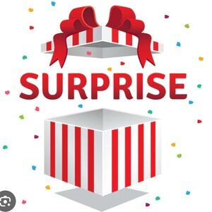 Red and White Striped Surprise Gift Box